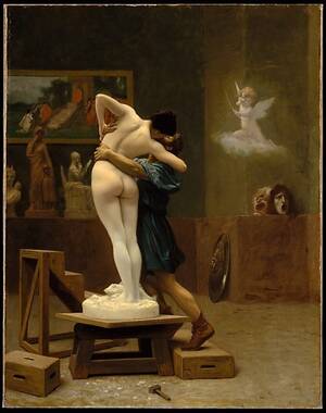 1890 French Porn - Jean-LÃ©on GÃ©rÃ´me (French, 1824â€“1904), Pygmalion and Galatea, ca. 1890  GÃ©rÃ´me executed both sculpted and painted variations on the theme of  Pygmalion and Galatea, as the tale is recounted in Ovid's â€œMetamorphoses.â€  All