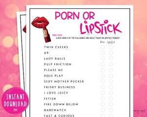 girl group games - Porn or Lipstick Game Ladies Night Party Games Fun Girls Night Out Girl  Night in Adult Games Games for Adults X Rated Trivia - Etsy Canada