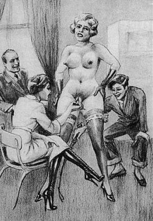 French Antique Sex Art Drawings - Vintage Erotic Drawings