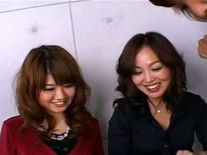 Japanese Cfnm - Subtitled Japanese CFNM amateur group femdom with