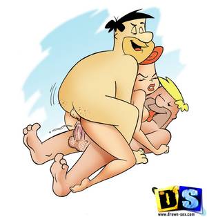 flintstones cartoon sex clips - Flintstones Threesome Sex Pictures - Cartoon Xxx