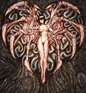 Horror Monster Porn - Rule 34 - akiragoya body horror brown hair female first porn of franchise  galshell heart horror monster nude official art scary short hair solo wings  | 5858305