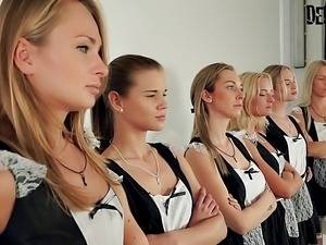best group orgy - 6 Girls Orgy Sexfight for the best maid