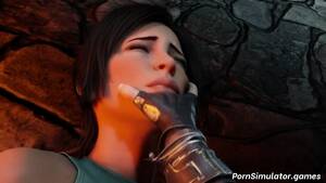3d Licking Porn - 3D Lara Croft Lesbian Pussy Licking - EPORNER