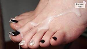 asian toes cum - Asian Feet Cum HD Porn Search - Xvidzz.com