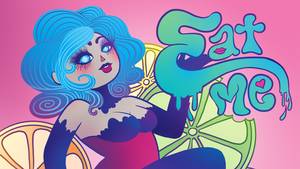 Animated Food Porn - ... food porn graphic novel. Imagine a woman made of pizza, who loves  erotic nibbling. It's the weirdest girly