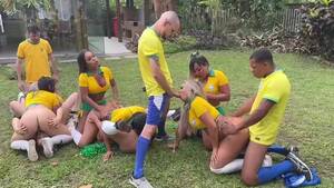 brazil world cup gangbang - BRAZIL LOST THE WORLD CUP BUT WE WERE STILL IN THE MOOD FOR FUN TS BBC BWC  ORGY (FULL ON MY OF) - Pornhub.com