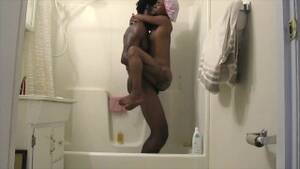 ebony shower sex - FIT EBONY SHOWER FUCKED BY BIG BLACK DICK TEEN - Pornhub.com