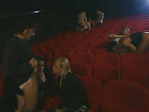group sex in cinema - Group sex In Adult Cinema
