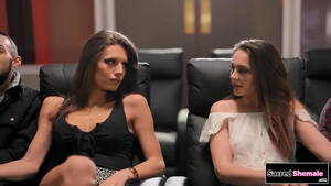 2 trannys at cinema - TS Jade Venus and girl ditch bfs to fuck - XVIDEOS.COM