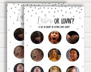 Baby Porn Site - Labour or Lovin Baby Shower Game, Porn or Labour Game, Labor or Lovin Game