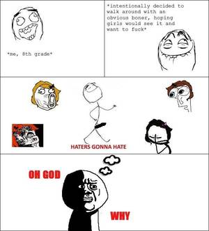 cartoon fuck no - *intentionally decided to walk around with an obvious boner, hoping girls  would see it