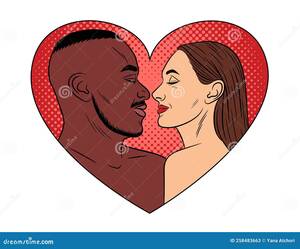 kissing interracial cartoon porn gallery - Kissing Interracial Cartoon Porn Gallery | Sex Pictures Pass