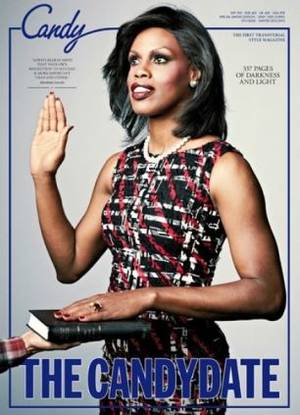 Michelle Obama Transexual - ... Connie Fleming on the front cover because he was inspired by the idea  that a black, transsexual woman could one day be president of the Unites  States.