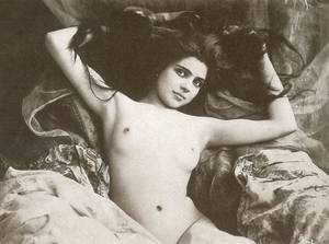 1890s Female Porn - rivesveronique: â€œ Female Nudes Against Floral Textile Background,  Attributed to Leopold Reutlinger, 1890 â€