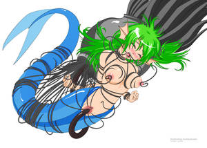 free hentai anime line art - Mermaid lineart COLORED BY ju5t by bobbydando