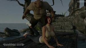 3d monster cartoon - Pig Monster attacks %26 roughly fucks Busty 3D Hottie! Sex with Monsters  3DX - CartoonPorn.com