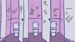 drunk toilet sex - What we can learn from the graffiti in women's bathroom stalls