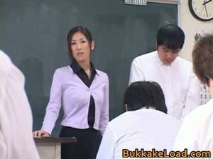 college teacher gangbang - College school teacher Rei Shina loves