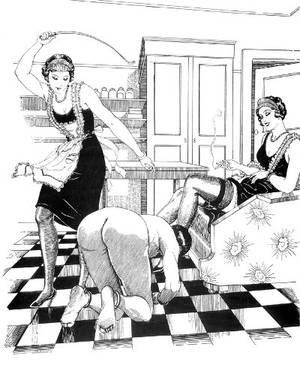 cartoon bdsm porn drawings - delivery men punishment comics