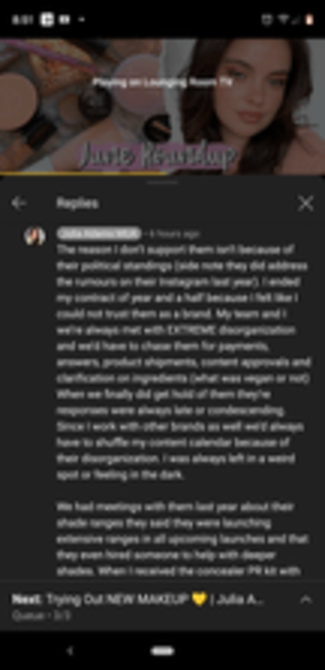Julia Adams - Julia Adams MUA explains in the comments what led her to cancel her 18  month contract with Nudestix in her latest video : r/BeautyGuruChatter