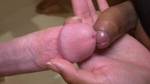 large cock small cock - Super Closeup Frotting with Huge Cock and Tiny Shemale Cock w Slomo Precum  - Pornhub.com