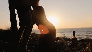 couple fuck on beach silhouette - Amateur Porn Hot Blonde Fucked On Beach At Sunset Part1 - EPORNER