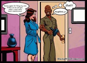 Black Office Sex Comics - Black cleaners enjoy fucking office female - XXX Dessert - Picture 2
