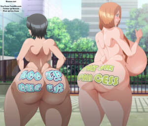 Bleach Porn Ass - Rule 34 - 2girls ass ass tattoo big ass black hair bleach body writing  bottom heavy dat ass ero-enzo female female only huge ass huge breasts  inoue orihime kuchiki rukia naked nude