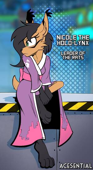 Nicole The Lynx Porn - 244826 - safe, artist:acesential, nicole the holo-lynx (sonic), feline, lynx,  mammal, anthro, archie sonic the hedgehog, sega, sonic the hedgehog  (series), female, solo, solo female - Furbooru