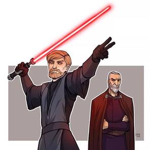 Count Dooku Porn - If Count Dooku had his way, he would have definitely made Obi-Wan his Sith  apprentice (x) I commissioned to draw.