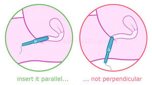 Applicator Tampon Inside Vagina Porn - Doing so will make sure you don't feel it inside you when you're done. If  you can feel the tampon, it means you haven't pushed it up far enough.