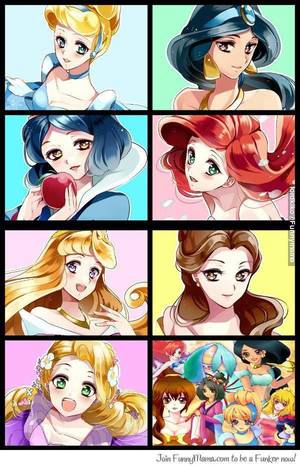 cartoon porn jasmine rogers - Anime Disney princesses <3