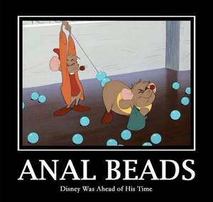 anal bead cartoon - that moment when you realize your kid may have seen anal beads during  Cinderella. oh gus gus