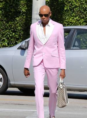 Fergie Shower Porn - Check out RuPaul in one of his amazing KEP MTM suits he wore to Fergie's  baby