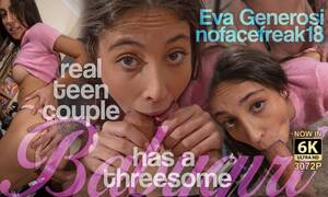 Eva Threesome Hd - Real Teen Couple Has A Threesome - VR Porn Video - VRPorn.com