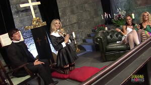 christian group sex - Religious milfs offer up their big boobs and itchy pussies for the group sex  inside the church - XVIDEOS.COM