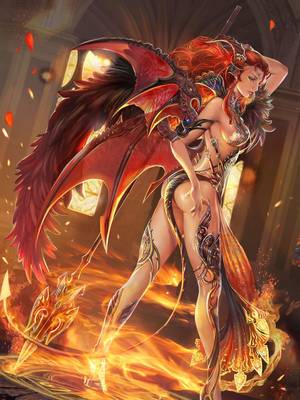 Anime Demon Fantasy Sex - Artist: Yang Fan aka jiuge - Title: Unknown - Card: Hellfire-clad