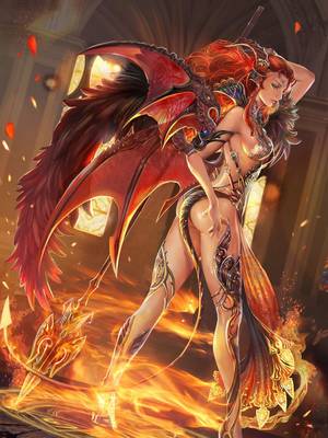 Artwork Of Demons Having Sex - Artist: Yang Fan aka jiuge - Title: Unknown - Card: Hellfire-clad