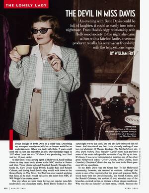 bette davis anal sex - The Devil in Miss Davis | Vanity Fair