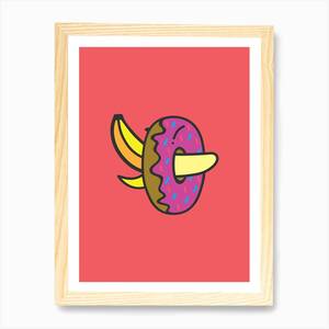 Food Porn Art - Food Porn Coral Art Print by Quite Literally - Fy