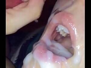 Extreme Cum In Mouth - Teen takes massive cum in frowardness in bust motion on Porn Hub Live