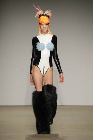 fashion show - A fashion show presented by Dutch porn star Bobbi Eden? We knew we were in  for a treat at this one. Groaning sounds when we entered the rooms, ...