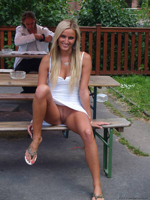 blonde pussy upskirt public - Girls sitting upskirt no panties - Justimg.com