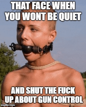 Gun Porn Caption - Right Wingers now photoshopping underage Parkland survivors face onto  bondage porn. : r/Fuckthealtright