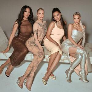 kim kardashian sexy nude latina - KhloÃ© Kardashian shows off her flexibility in a nude body suit