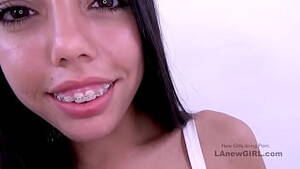 braces anal gape - Teen latina with braces rims gets fucked in studio - XVIDEOS.COM