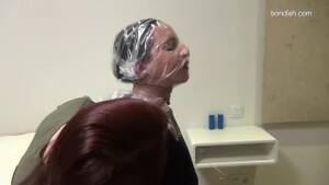 lesbian breath play porn - Breath Play Plastic Sack Lesbians - Darknessporn.com