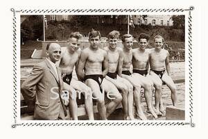 1940s Vintage Gay Porn - Vintage 1940's Photo Reprint Near Nude Men Press Hard - Etsy