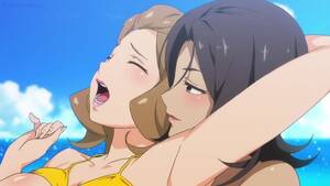 hentai groping big tits in bra - Touching other girl's huge tits for the first time - Valkyrie mermaid